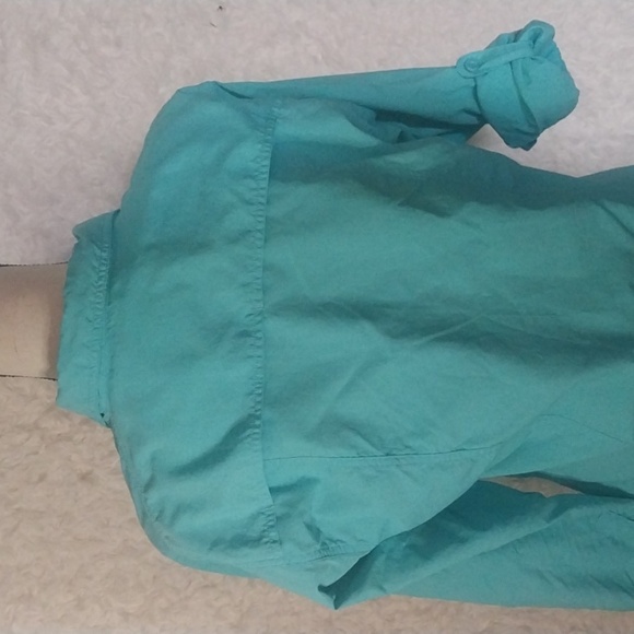 World Wide Sportsman Bass Pro Shop Blue Women’s Fishing Roll Sleeve Shirt Size M - Picture 5 of 9